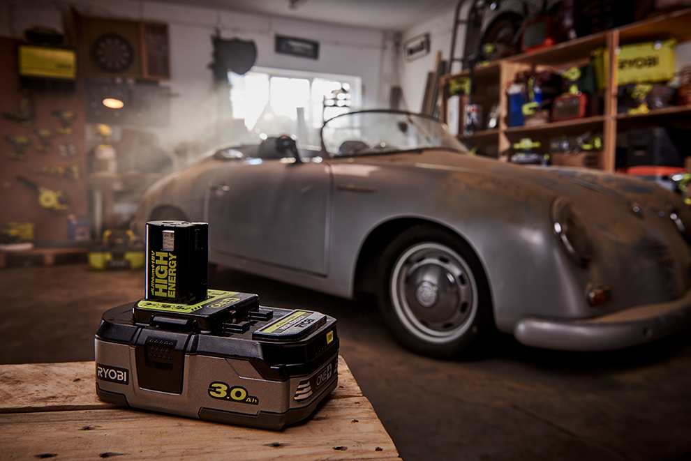 Viskas integruota su mūsų ONE+ akumuliatoriumi