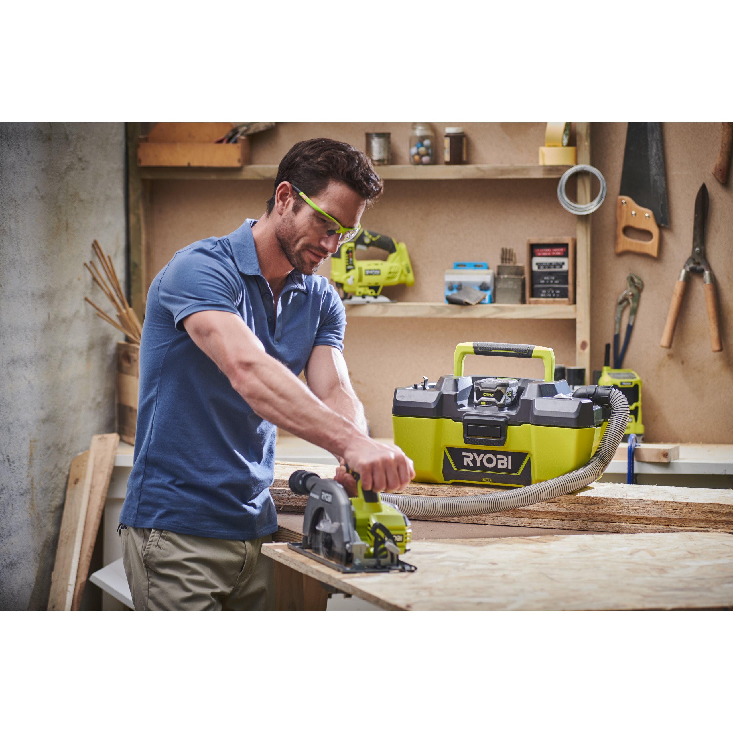Alle produkter i serien | Elverktøy | Ryobi Tools Støvsuger Ryobi R18PV 0 ONE+; 18 V (uten batteri og lader