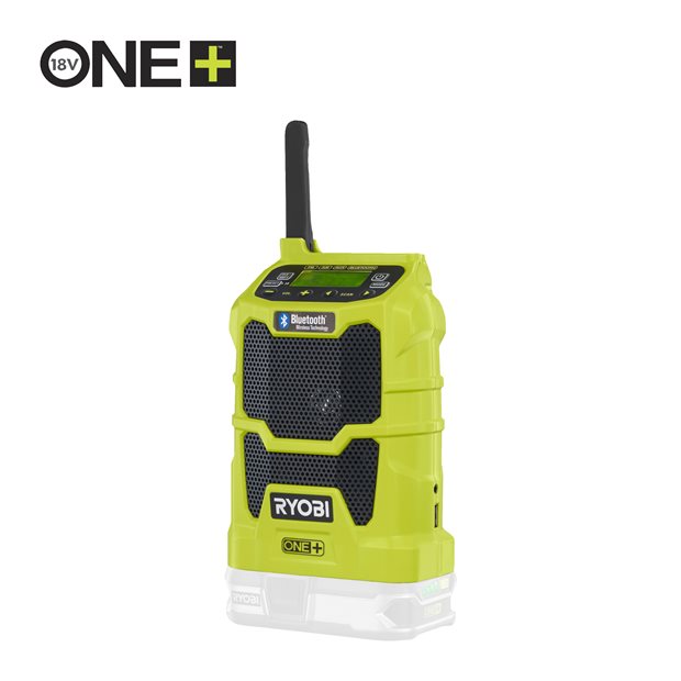 R18R-0 18V akumuliatorinis radijas su Bluetooth®