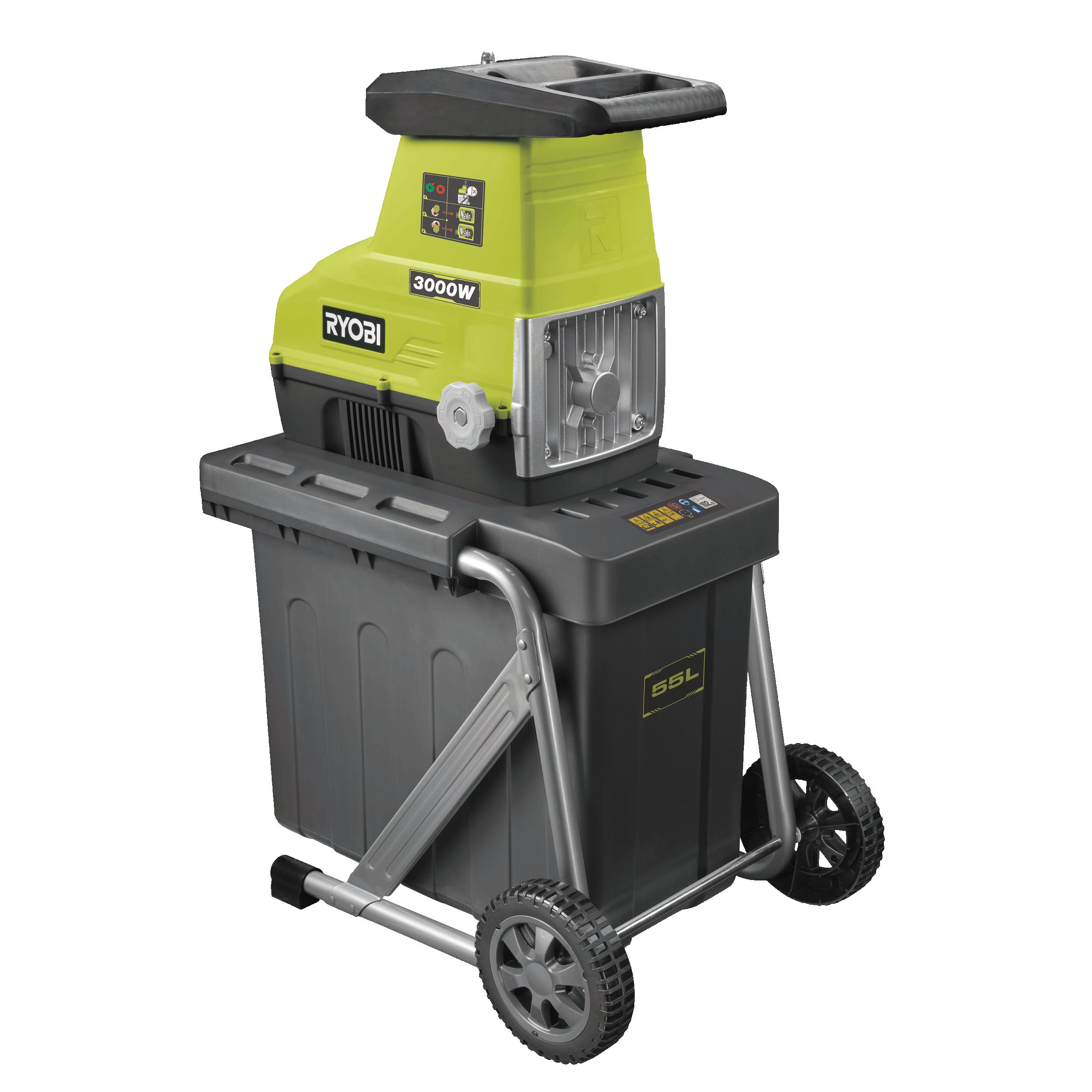 Broyeur Vegetaux Ryobi , Broyeur de végétaux électrique Ryobi RSH2845T ...